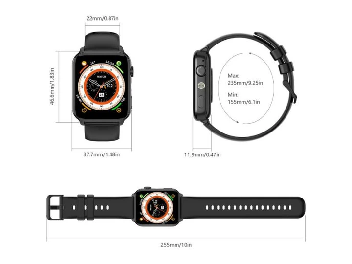 Смарт-годинник Blackview R30 Max Black - изображение 6