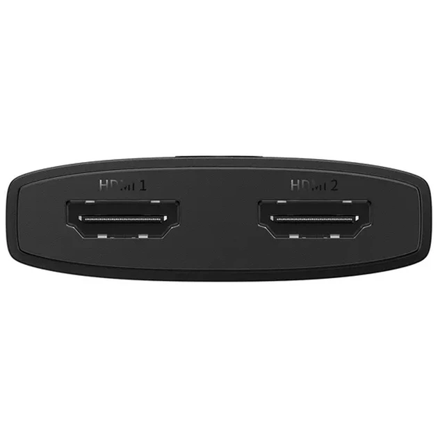 Перехідник HUB Baseus AirJoy Series 2in1 HDMI to HDMI/HDMI (B01331105) (Cluster Black) (251587) - Фото 4 Перехідник HUB Baseus AirJoy Series 2in1 HDMI to HDMI/HDMI (B01331105) (Cluster Black) (251587) - зображення 4