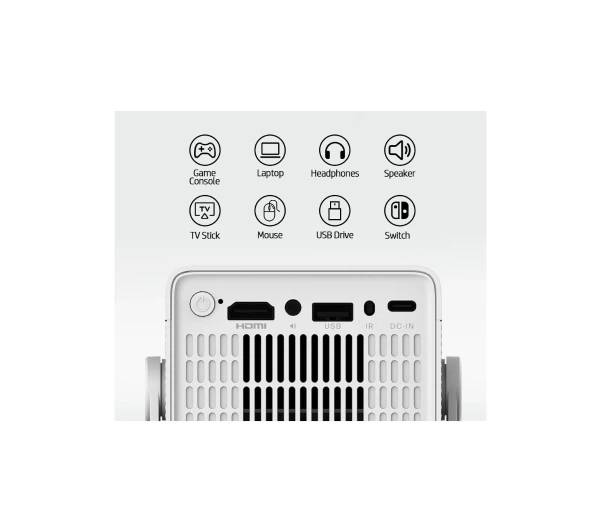 Проектор HP MC400 HD Smart LED Bluetooth Wi-Fi Білий - зображення 6