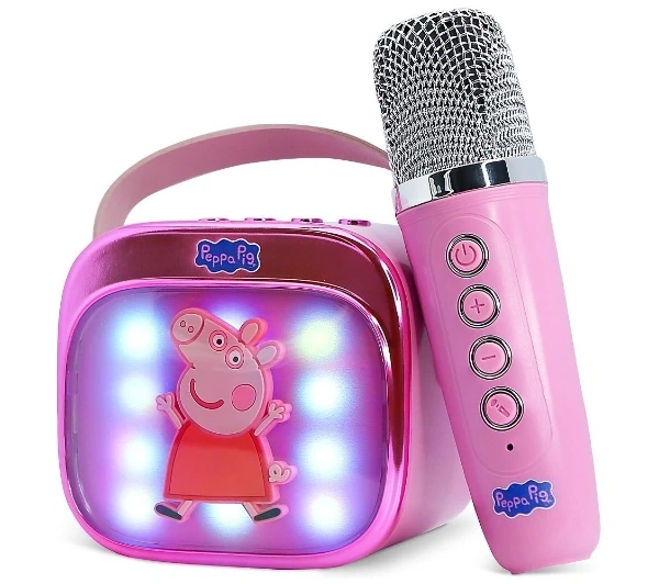 Мікрофон з динаміком Bluetooth OTL Technologies Peppa Pig 5W Рожевий - Фото 9 Мікрофон з динаміком Bluetooth OTL Technologies Peppa Pig 5W Рожевий - изображение 9
