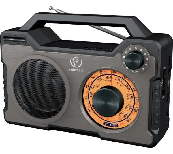 Bluetooth-колонка Rebeltec RODOS 10W Радіо FM Чорно-срібна - Фото 1 Bluetooth-колонка Rebeltec RODOS 10W Радіо FM Чорно-срібна - изображение 1