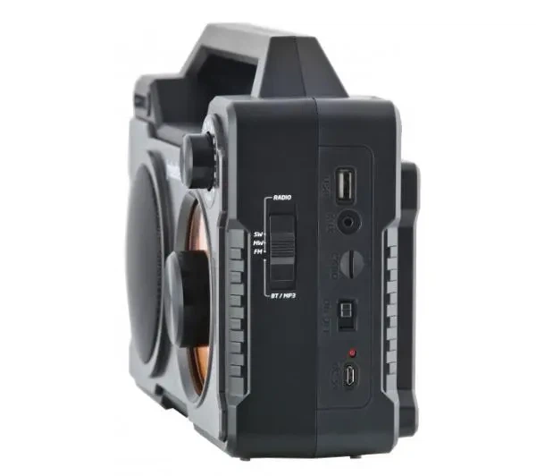 Bluetooth-колонка Rebeltec RODOS 10W Радіо FM Чорно-срібна - Фото 4 Bluetooth-колонка Rebeltec RODOS 10W Радіо FM Чорно-срібна - изображение 4