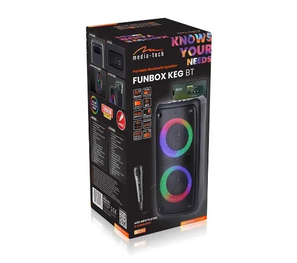 Bluetooth-колонка Media-Tech FUNBOX BT MT3181 40W Чорна - Фото 7 Bluetooth-колонка Media-Tech FUNBOX BT MT3181 40W Чорна - изображение 7