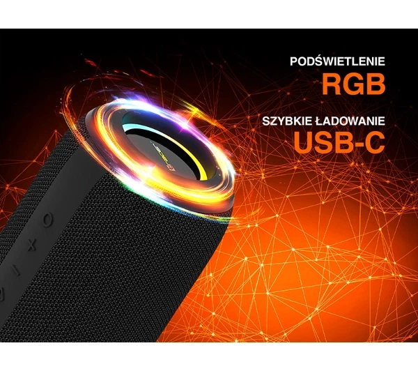 Bluetooth-колонка Tracer XtremeBeat Lite 10W Чорна - Фото 6 Bluetooth-колонка Tracer XtremeBeat Lite 10W Чорна - изображение 6
