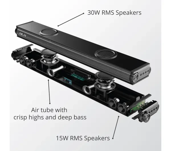 Саундбар AKAI ASB-29 2.2CH 100W 2.2 Bluetooth - зображення 4