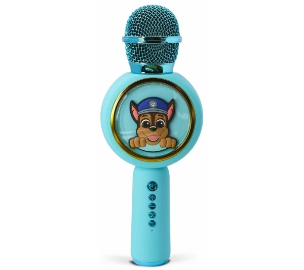 Мікрофон з динаміком Bluetooth OTL Technologies PAW Patrol Chase PopSing LED підсвічування бездротове караоке 5W Морський - Фото 8 Мікрофон з динаміком Bluetooth OTL Technologies PAW Patrol Chase PopSing LED підсвічування бездротове караоке 5W Морський - изображение 8