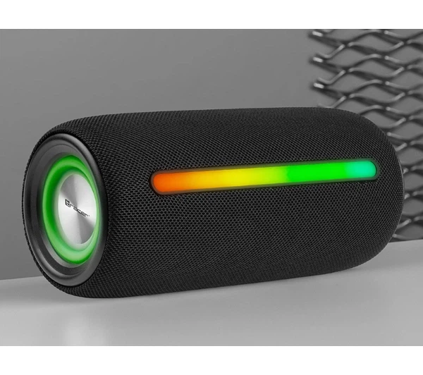 Bluetooth динамік Tracer Stripe TWS BT RGB 10W Чорний - Фото 6 Bluetooth динамік Tracer Stripe TWS BT RGB 10W Чорний - изображение 6