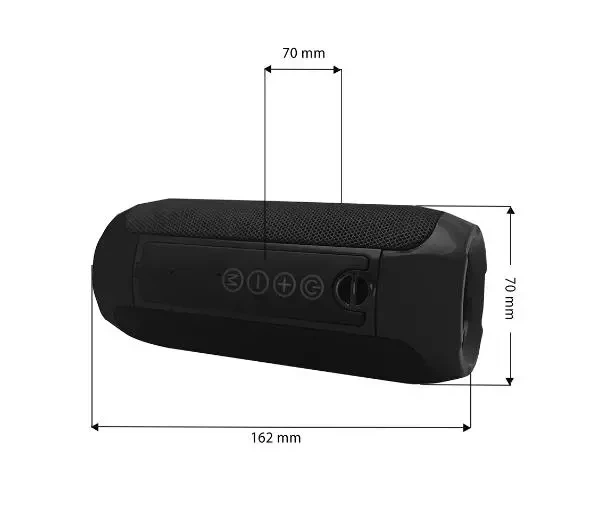 Bluetooth-колонка Manta SPK12GO 10W FM-радіо Чорний - изображение 4