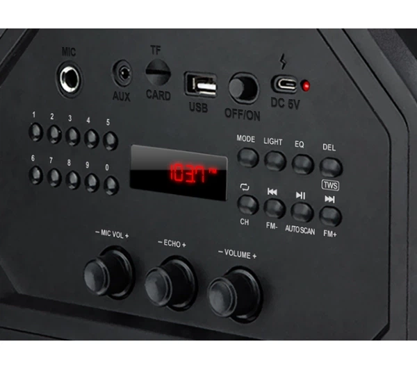 Bluetooth динамік Sven PS-655 50W Чорний - зображення 4