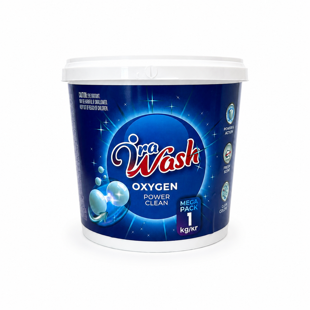 Кисневий порошковий плямовивідник Ira Wash Oxygen Power Clean, 1 кг - Фото 1 Кисневий порошковий плямовивідник Ira Wash Oxygen Power Clean, 1 кг - зображення 1
