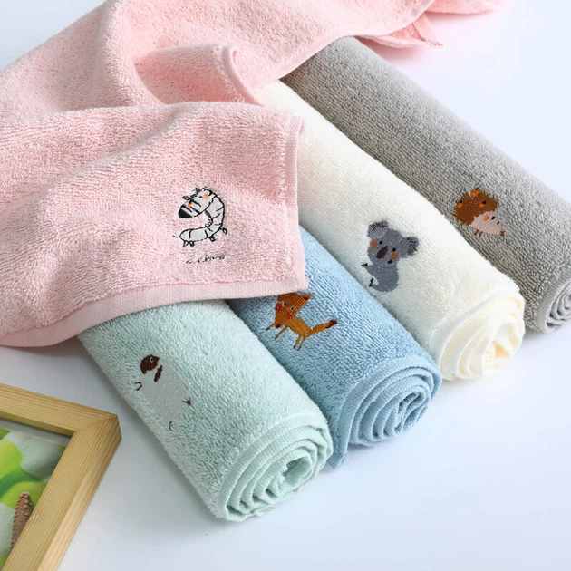 Полотенца KING SHORE класс А из хлопка детские с вышивкой, 5 шт - изображение 7