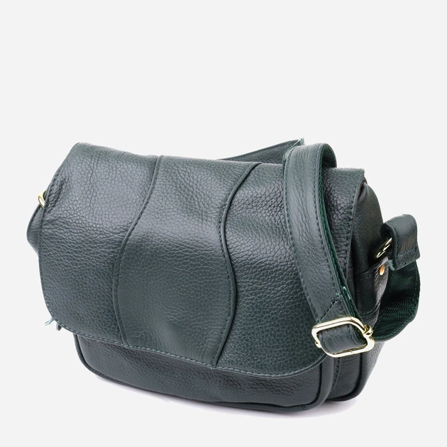 Сумка кросс-боди через плечо женская из натуральной кожи маленькая Vintage leather-22970 Зеленая - Фото 1 Сумка кросс-боди через плечо женская из натуральной кожи маленькая Vintage leather-22970 Зеленая - изображение 1