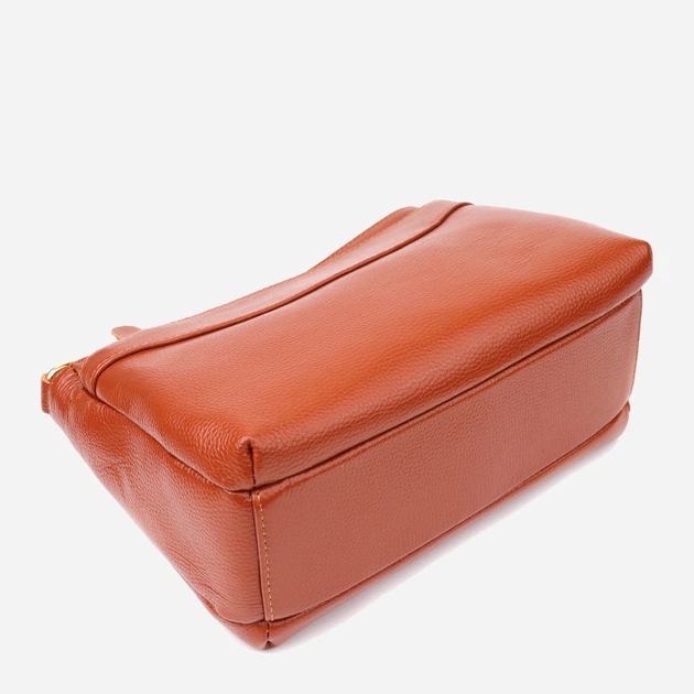 Сумка кросс-боди через плечо женская из натуральной кожи средняя Vintage leather-22983 Коричневая - изображение 4