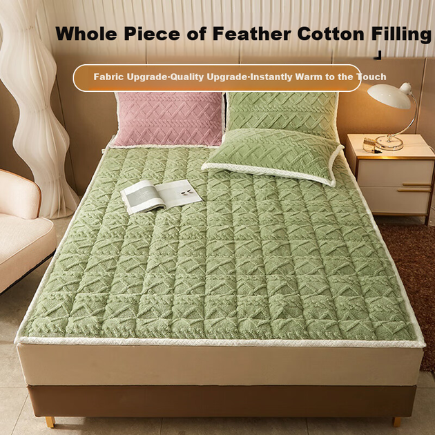 Wuyinliangpin, Tatoungdu Bedding, наматрасник из молочной бархатной фланели, для дома, осенне-зимнее одеяло, 180*200 см - изображение 4