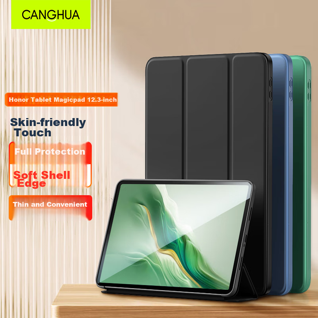 Чехол CangHua для Honor MagicPad2 12.3" кожаный ударопрочный - изображение 4