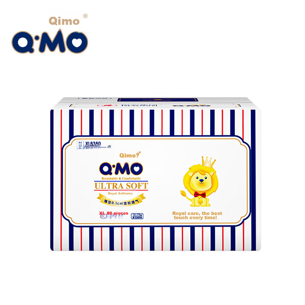 Подгузники Q-MO, размер XL (12-17 кг), 80 шт, ультратонкие, дышащие - Фото 4 Подгузники Q-MO, размер XL (12-17 кг), 80 шт, ультратонкие, дышащие - изображение 4