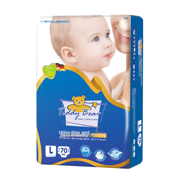 Подгузники Teddy Bear 70 шт (9-14 кг), ультратонкие, дышащие - Фото 4 Подгузники Teddy Bear 70 шт (9-14 кг), ультратонкие, дышащие - изображение 4