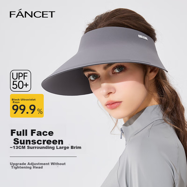 Сонцезахисний капелюх FANCET для жінок, літній безшовний цільний козирок, складний капелюх-козир, стійкий до ультрафіолетового випромінювання, з широкими полями - Фото 1 Сонцезахисний капелюх FANCET для жінок, літній безшовний цільний козирок, складний капелюх-козир, стійкий до ультрафіолетового випромінювання, з широкими полями - изображение 1