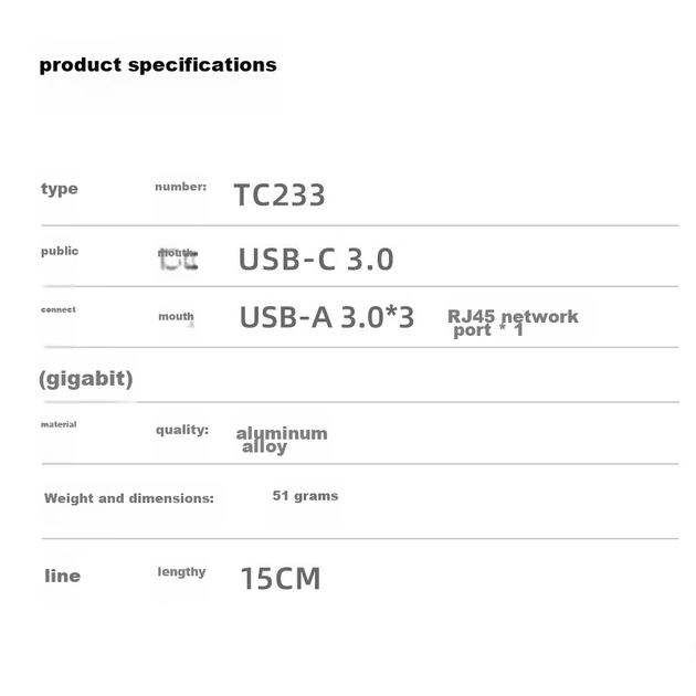 Універсальний адаптер USB 3.0-портового розширення HP Type-C для док-станції Gigabit Ethernet, конвертер-хаб USB 3.0 для Apple MacBook, Huawei, Lenovo, ноутбуків та смартфонів - зображення 11