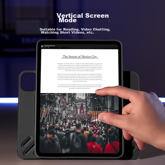 Чохол ESR для Apple iPad Pro 11 дюймів 2024/2025 магнітний знімний, чорний - зображення 9