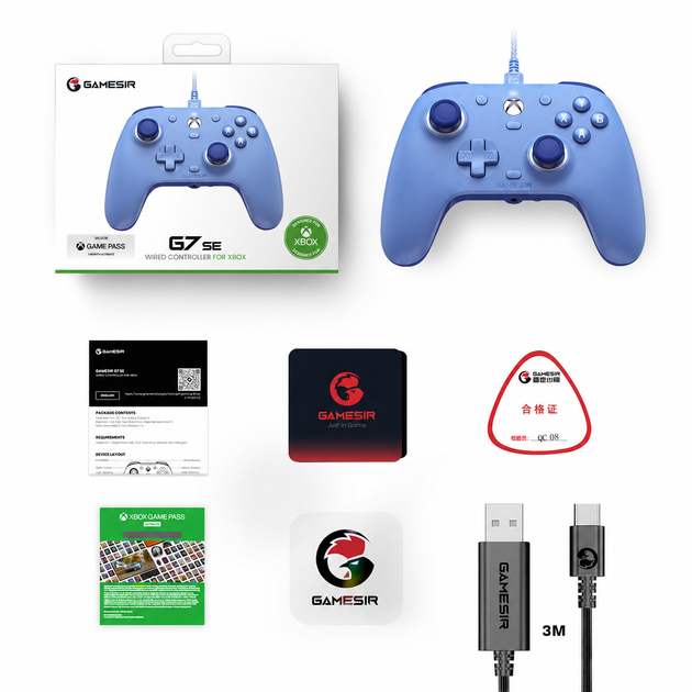 Ігровий контролер GameSir G7 SE для Xbox / PC, дротовий геймпад з ефектом Холла, Type-C + Game Pass 1 міс - зображення 2