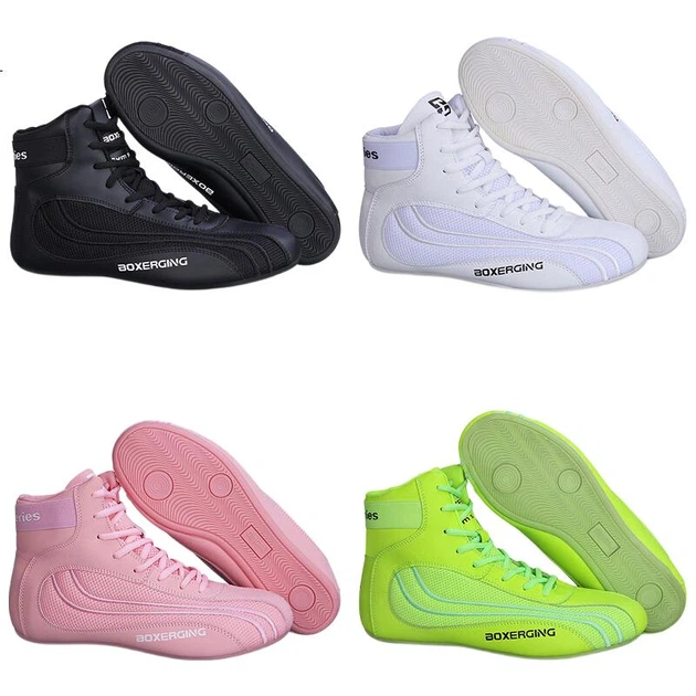 Кросівки Jingpai High-Top боксерські для саньда, зелені, р.35 - Фото 3 Кросівки Jingpai High-Top боксерські для саньда, зелені, р.35 - зображення 3