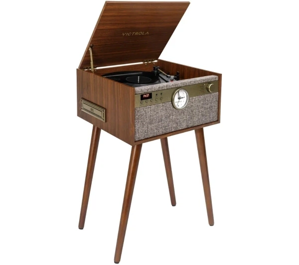 Програвач вінілових дисків Victrola Century Signature+ 6-в-1 VTA-835SB-WLN-INT Мануальний Привід на ремені Bluetooth CD Касета Горіх - Фото 1 Програвач вінілових дисків Victrola Century Signature+ 6-в-1 VTA-835SB-WLN-INT Мануальний Привід на ремені Bluetooth CD Касета Горіх - зображення 1
