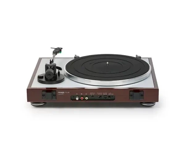 Грамофон Thorens TD 402 DD Автоматичний Прямий привід Передпідсилювач Коричневий блискучий - зображення 3