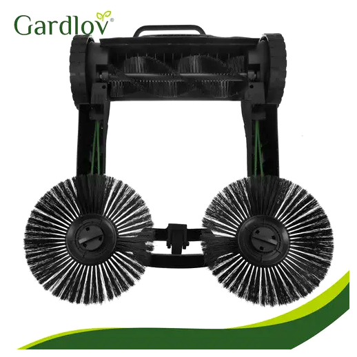 Подметальная машина 680 мм 24 л для уборки мусора 3 щетки черный GARDLOV LS-2186 - зображення 8