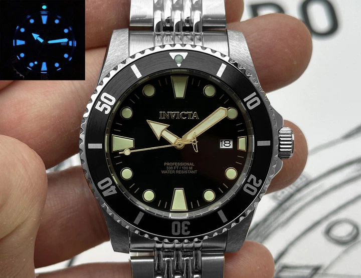 Механические часы Invicta 39755 Pro Diver Automatic 44 мм Silver Black - изображение 3