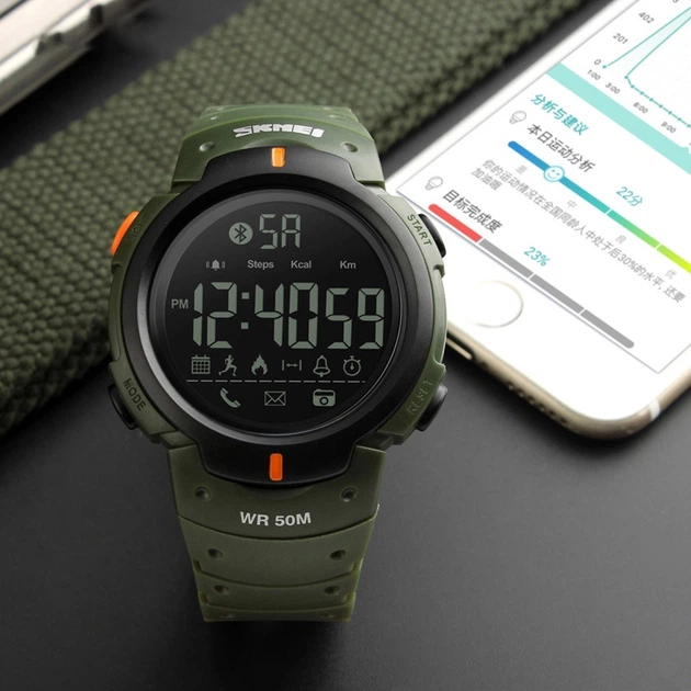 Смарт-годинник Skmei 1301 Olive - изображение 3