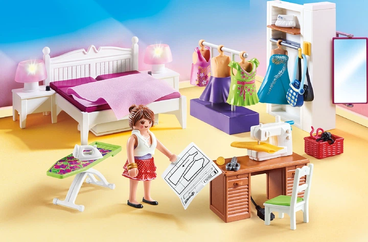 Zestaw do zabawy Playmobil 70208 Sypialnia z kącikiem do szycia (4008789702081) - obraz 7
