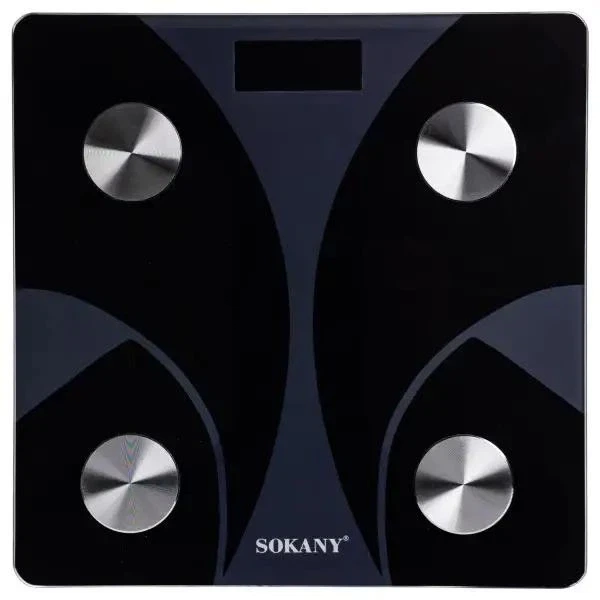 Электронные весы до 180 кг с Bluetooth 26х26 см закаленное стекло Sokany PS-6127 - изображение 3