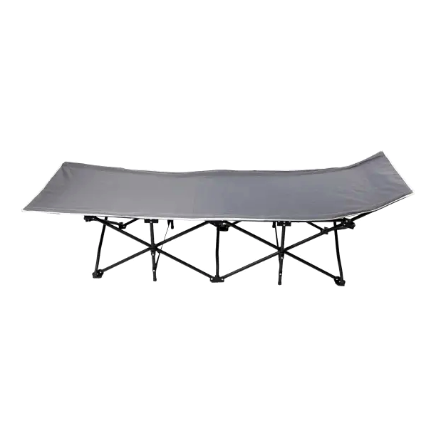 Кровать раскладная туристическая 185x60x50 см с стальным каркасом для кемпинга серый HM-3791 - Фото 5 Кровать раскладная туристическая 185x60x50 см с стальным каркасом для кемпинга серый HM-3791 - изображение 5