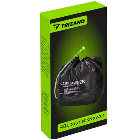 Солнечный душ 40 л для кемпинга Trizand черный - изображение 7