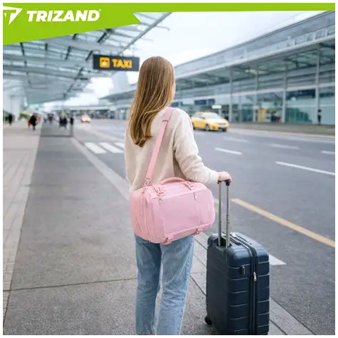 Туристический рюкзак 20л 40х25х20 см Oxford 2в1 Trizand розовый - изображение 9
