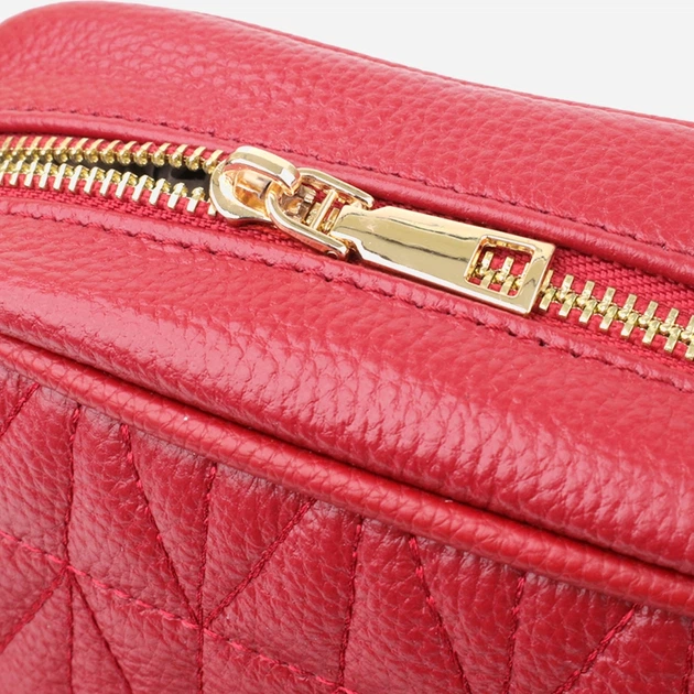 Сумка кросс боди через плечо женская из натуральная кожи Vintage leather-22903 Красная - изображение 7