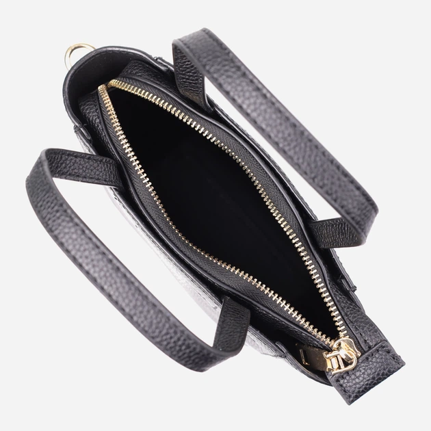 Сумка кросс боди через плечо женская из натуральная кожи Vintage leather-22916 Черная - изображение 8
