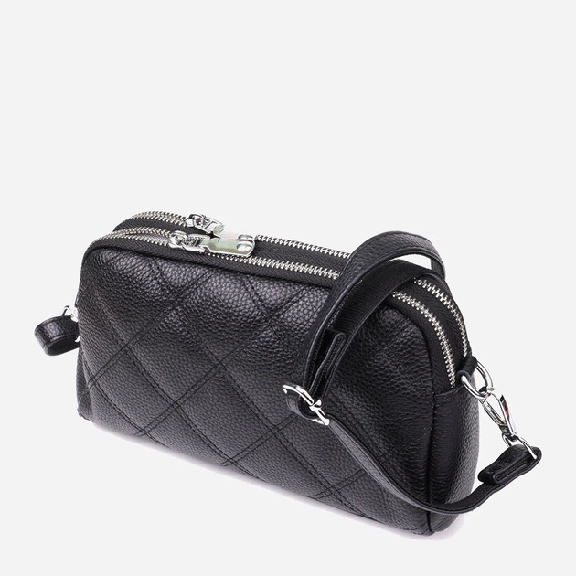 Сумка кросс боди через плечо женская из натуральная кожи Vintage leather-22930 Черная - Фото 1 Сумка кросс боди через плечо женская из натуральная кожи Vintage leather-22930 Черная - изображение 1