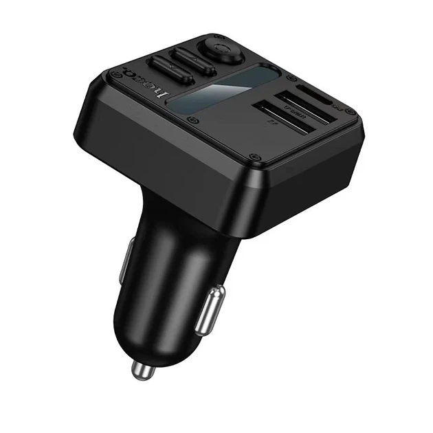 FM-передавач HOCO E89 Libre 45W 3 USB порти Чорний - зображення 6