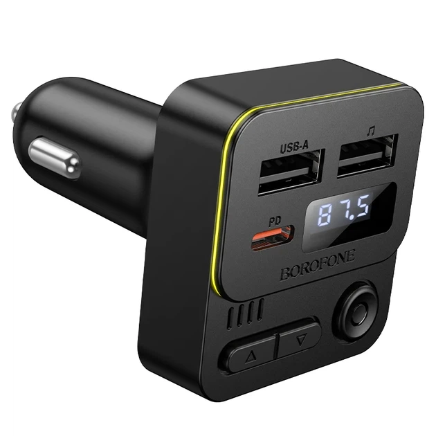 FM-модуль Borofone BC60 35W Bluetooth 5.4 черный - изображение 6