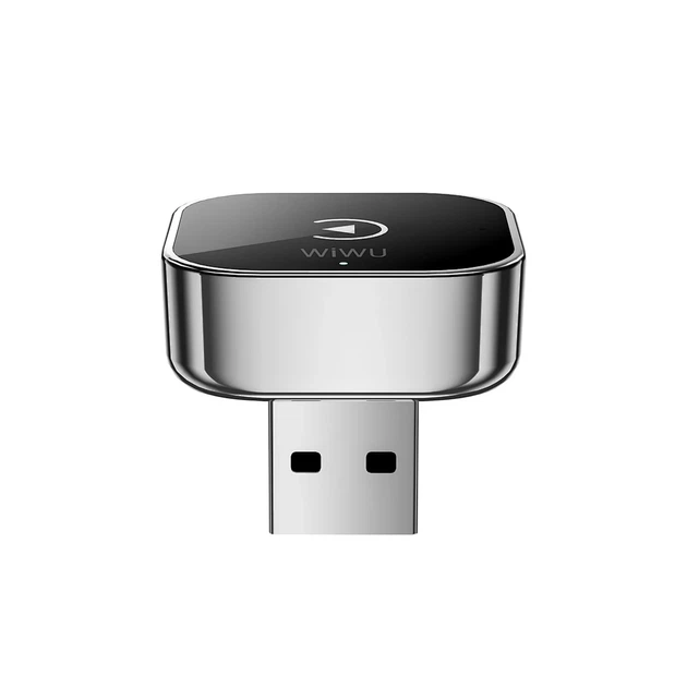 Адаптер WIWU CarPlay Wi-CP003 2-в-1 USB-A/USB-C Серебристый 145x105x45 мм - изображение 4