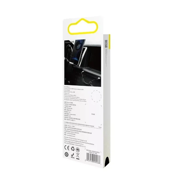 Bluetooth-ресивер Baseus BA01 USB 3.5 мм 30-100 см Черный TPE+ABS - изображение 3