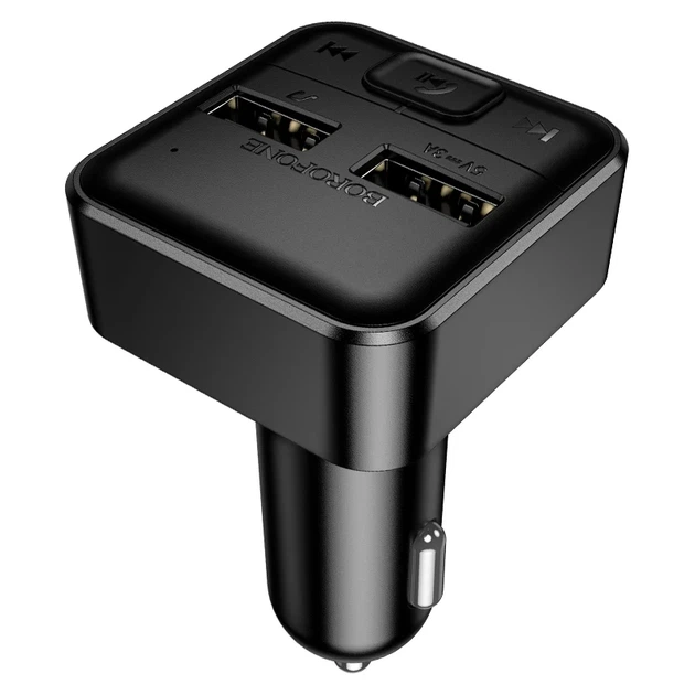 FM-трансмітер BOROFONE BC63 Bluetooth 5.4 15 Вт 2xUSB Black - зображення 5