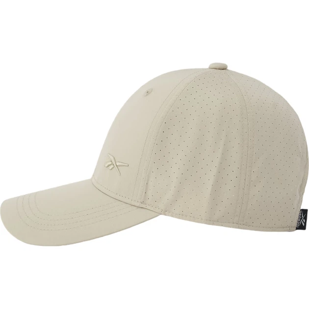 Бейсболка Reebok Quick-Dry Sun Protection для чоловіків та жінок, структурований крій з облягаючим дизайном, бежевий - зображення 3