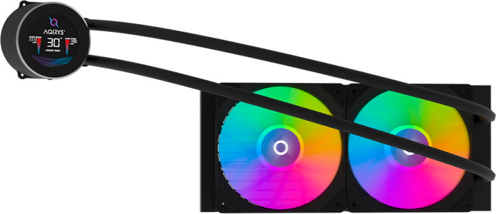 Система рідинного охолодження Aqirys Hydra 240 AIO Black (AQRYS_HYDRA240B) - зображення 2
