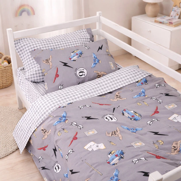 Комплект постельного белья Mirson Полуторний 143 х 210 см Teenager Poplin Line Kids 08 Harry Potter Поплин (2200012796979) - изображение 7