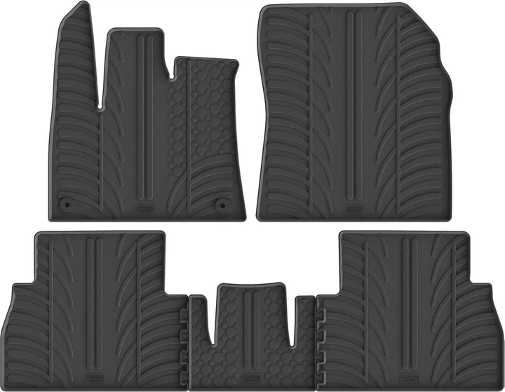 Гумові килимки Gledring для Citroen Berlingo (mkIII); Peugeot Rifter (mkI); Opel Combo (mkV)(E); Toyota ProAce City (mkI) 2018→ (пасажир без регулювань)(круглі кліпси)(1-2 ряд) (GR 0098) - Фото 1 Гумові килимки Gledring для Citroen Berlingo (mkIII); Peugeot Rifter (mkI); Opel Combo (mkV)(E); Toyota ProAce City (mkI) 2018→ (пасажир без регулювань)(круглі кліпси)(1-2 ряд) (GR 0098) - изображение 1