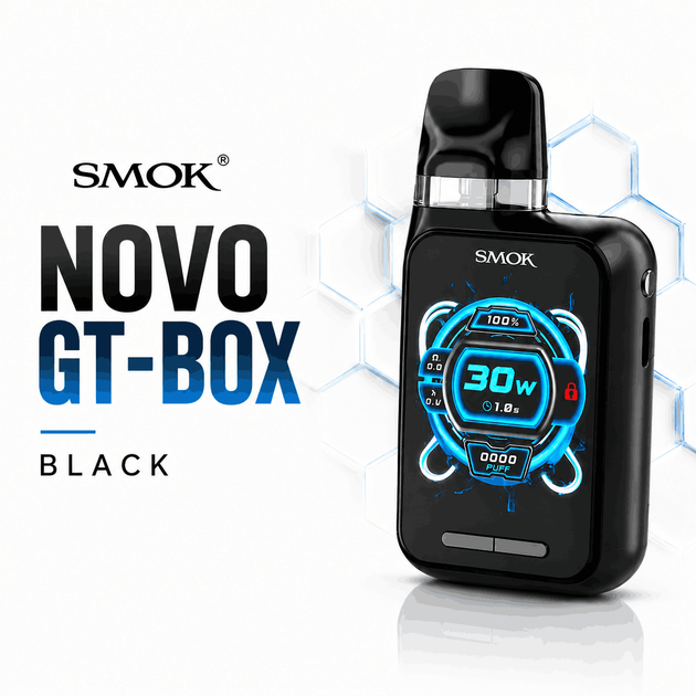 Многоразовая Pod-система Smok Novo GT-BOX Black - Фото 1 Многоразовая Pod-система Smok Novo GT-BOX Black - изображение 1