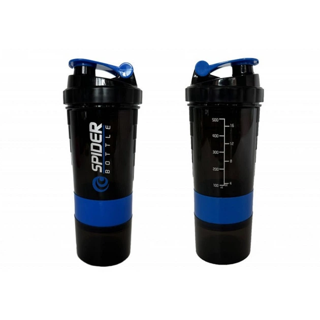 Шейкер спортивний Spider EasyFit EF-7200-BL 0,5 л, Чорно-синій - Фото 1 Шейкер спортивний Spider EasyFit EF-7200-BL 0,5 л, Чорно-синій - зображення 1
